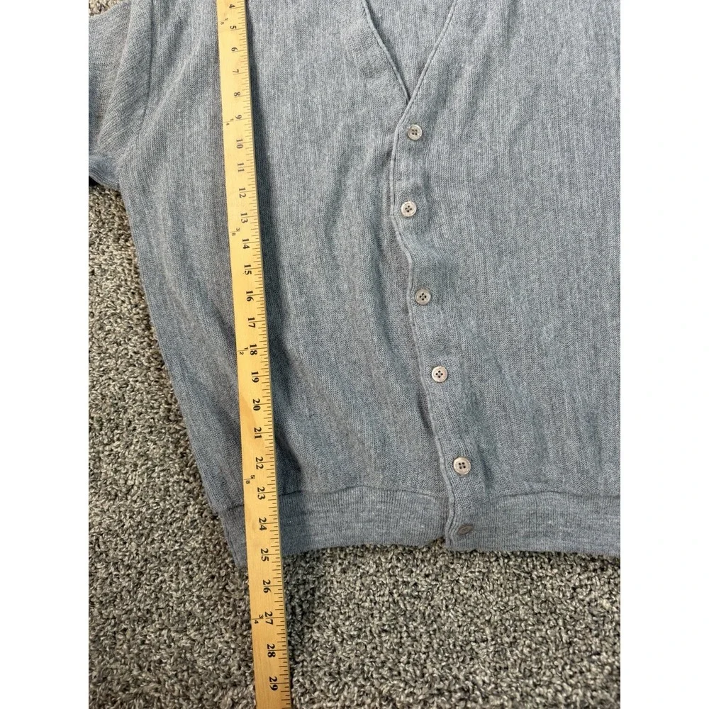 Vintage 80s Jantzen Cardigan Sweater Men's Size XL Gray
